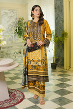 3 Piece Cotton Lawn Suit Stitched-Embroidered