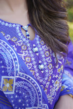 3 Piece Embroidered Summer Cotton Suit