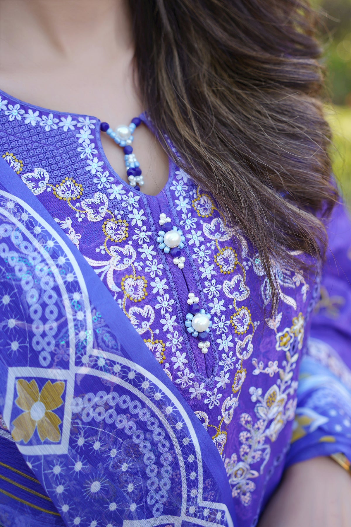 3 Piece Embroidered Summer Cotton Suit