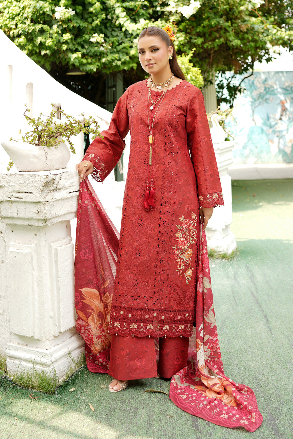 3 Piece Royal Maroon Premium Suit