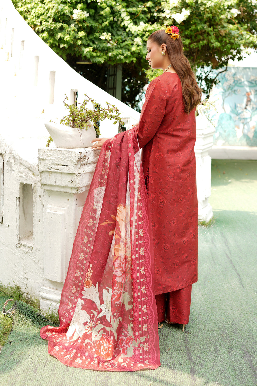 3 Piece Royal Maroon Premium Suit