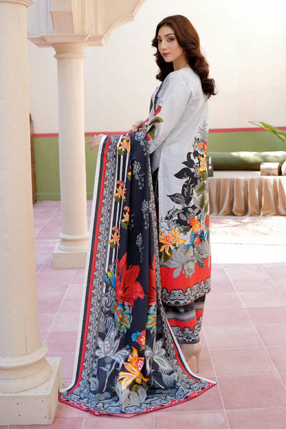 3 Piece Khaddar Suit-Embroidered(Stitched)