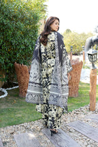 Embroidered 3 Piece Suite-Chiffon Dupatta