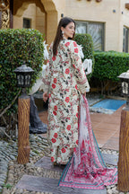 Embroidered 3 Piece Suite-Chiffon Dupatta