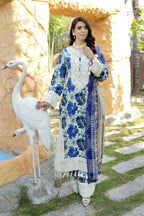 Embroidered 3 Piece Suite-Chiffon Dupatta