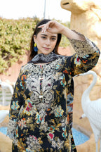 Embroidered 3 Piece Suite-Chiffon Dupatta