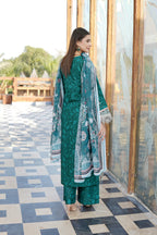 Embroidered 3 Piece Suite-Chiffon Dupatta