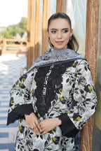 Embroidered 3 Piece Suite-Farshi Shalwar