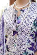 Embroidered 3 Piece Suite-Chiffon Dupatta