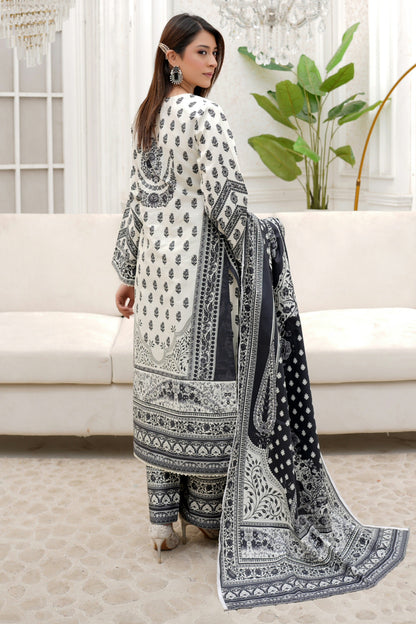 3 Piece Winter Cotton Suit-Embroidered