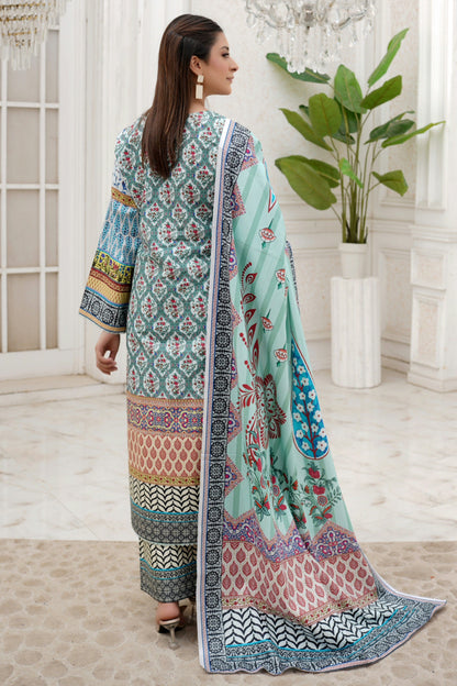 3 Piece Winter Cotton Suit-Embroidered