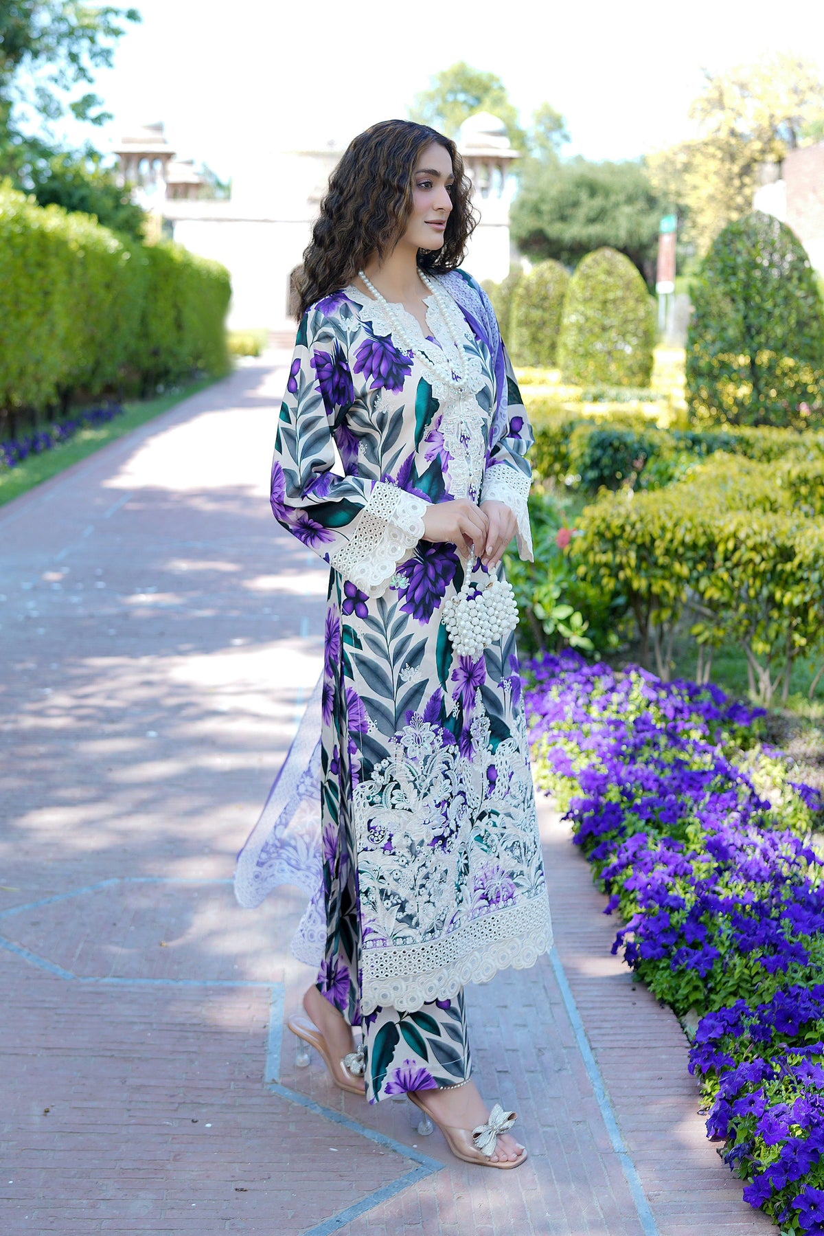 3 Piece Summer Cotton Suite-Embroidered