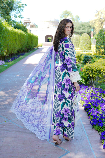 3 Piece Summer Cotton Suite-Embroidered