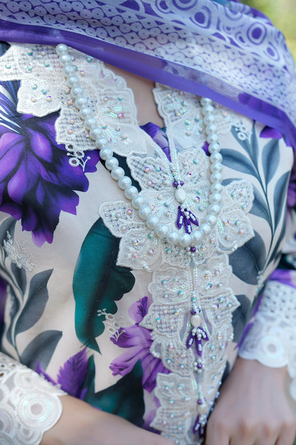 3 Piece Summer Cotton Suite-Embroidered