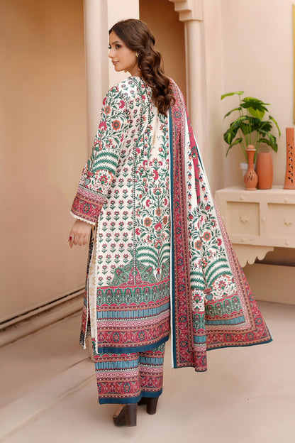 3 Piece Khaddar Suit-Embroidered