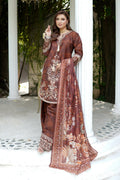 Embroidered 3-Piece Corduroy Suit