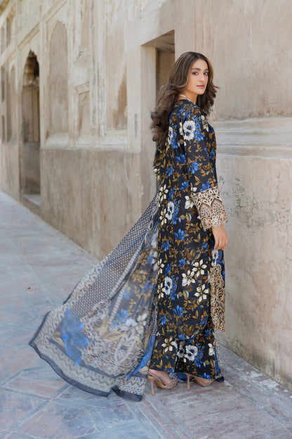 3 Piece Summer Cotton Suite-Embroidered