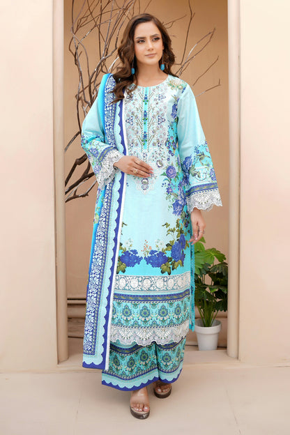 3 Piece Khaddar Suit-Embroidered