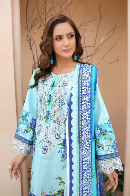 3 Piece Khaddar Suit-Embroidered