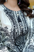 3 Piece Cotton Lawn Suit Stitched-Embroidered