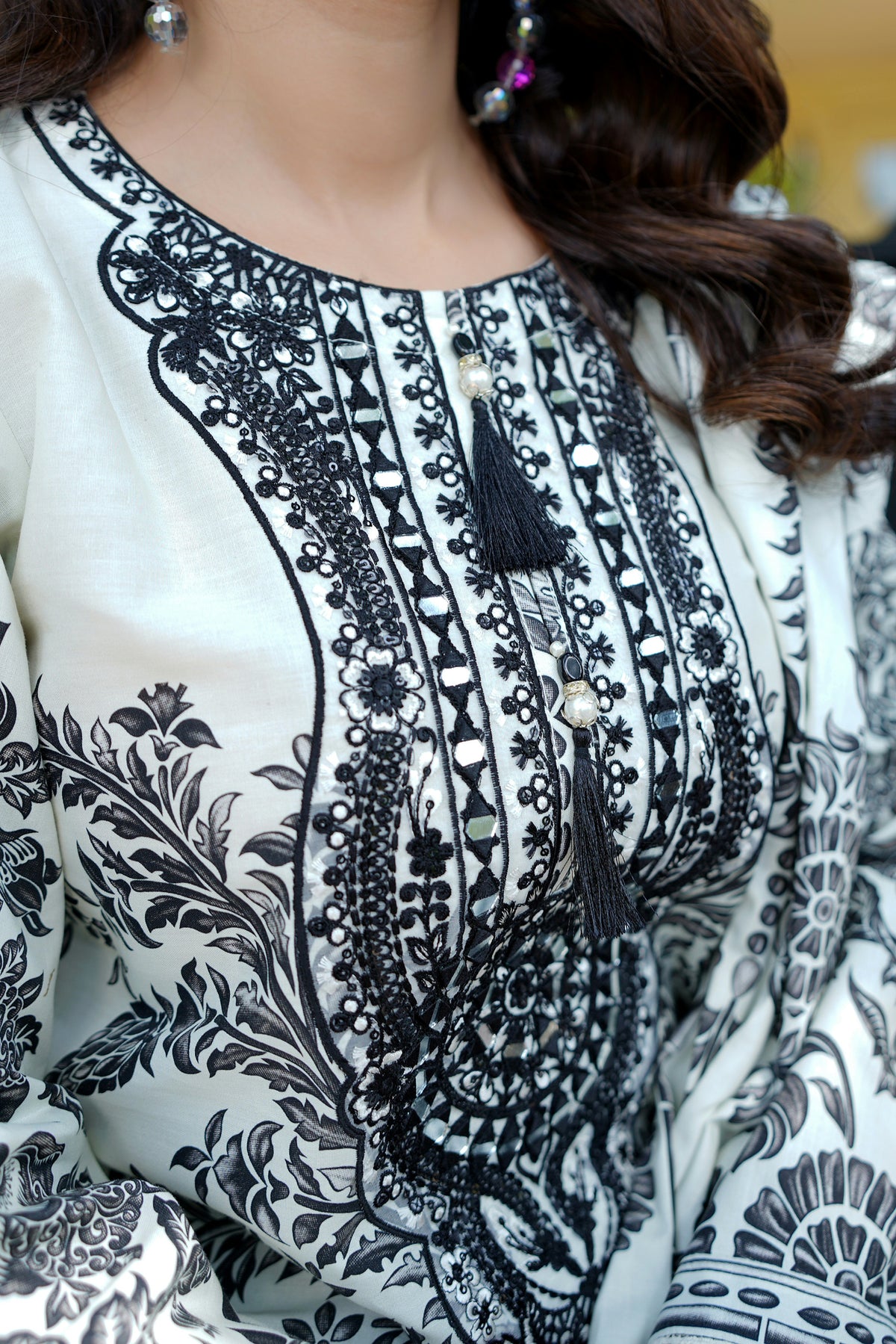 3 Piece Cotton Lawn Suit Stitched-Embroidered