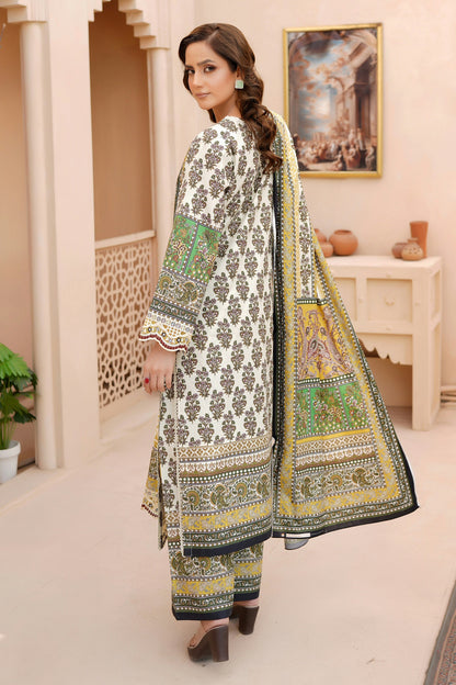 3 Piece Khaddar Suit-Embroidered