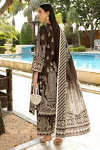 3 Piece Cotton Lawn Suit Stitched-Embroidered