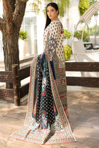 3 Piece Cotton Lawn Suit Stitched-Embroidered