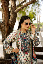 3 Piece Cotton Lawn Suit Stitched-Embroidered