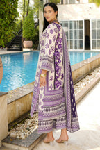 Stitched 3 Piece Summer Cotton Suit-Embroidered
