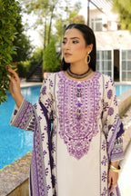 Stitched 3 Piece Summer Cotton Suit-Embroidered