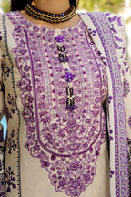 Stitched 3 Piece Summer Cotton Suit-Embroidered