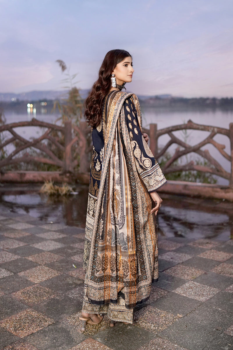 Embroidered 3 Piece Suite-Summer Cotton