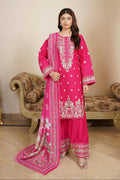 3 Piece Khaddar Suit-Embroidered