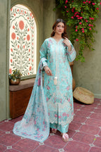 Mint Breeze Embroidered Winter Suite