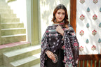 3 Piece Midnight Noir Embroidered Suit