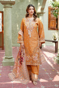 3 Piece Marigold Frost Threadwork Suite