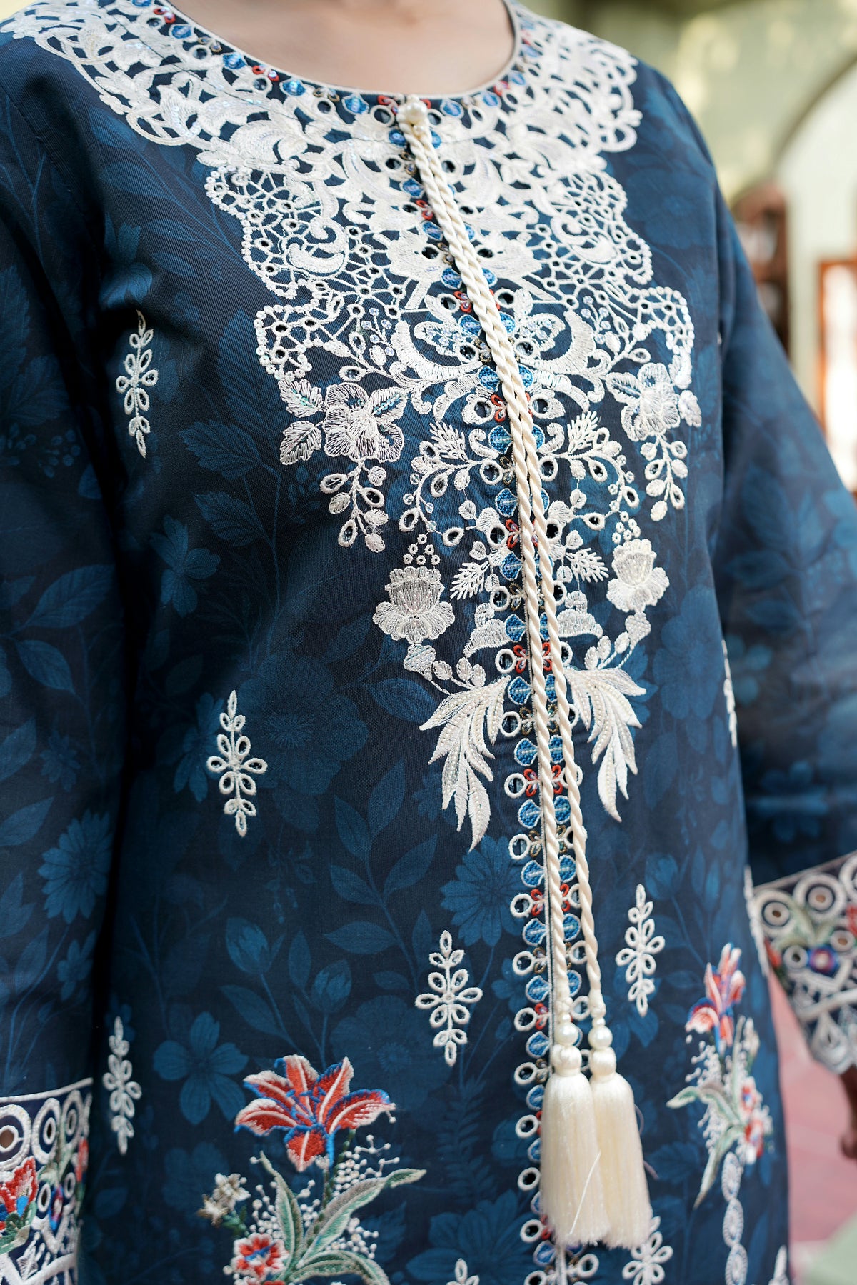 3 Piece Embroidered Khaddar Suite