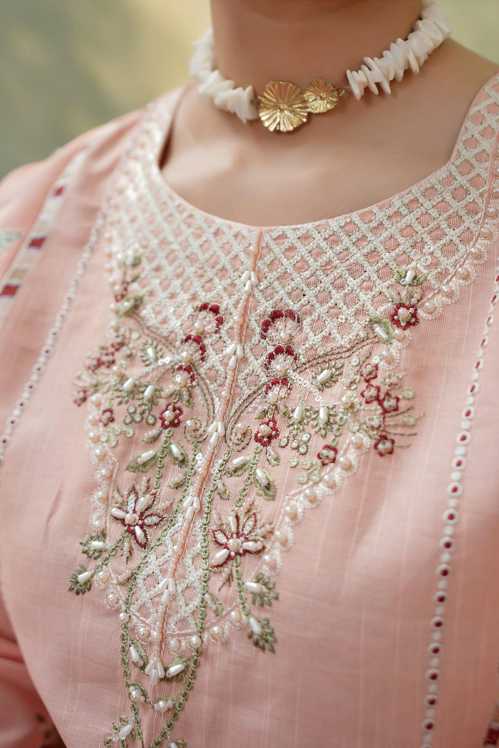 Rose Serenade 3 Piece Khaddar Suite