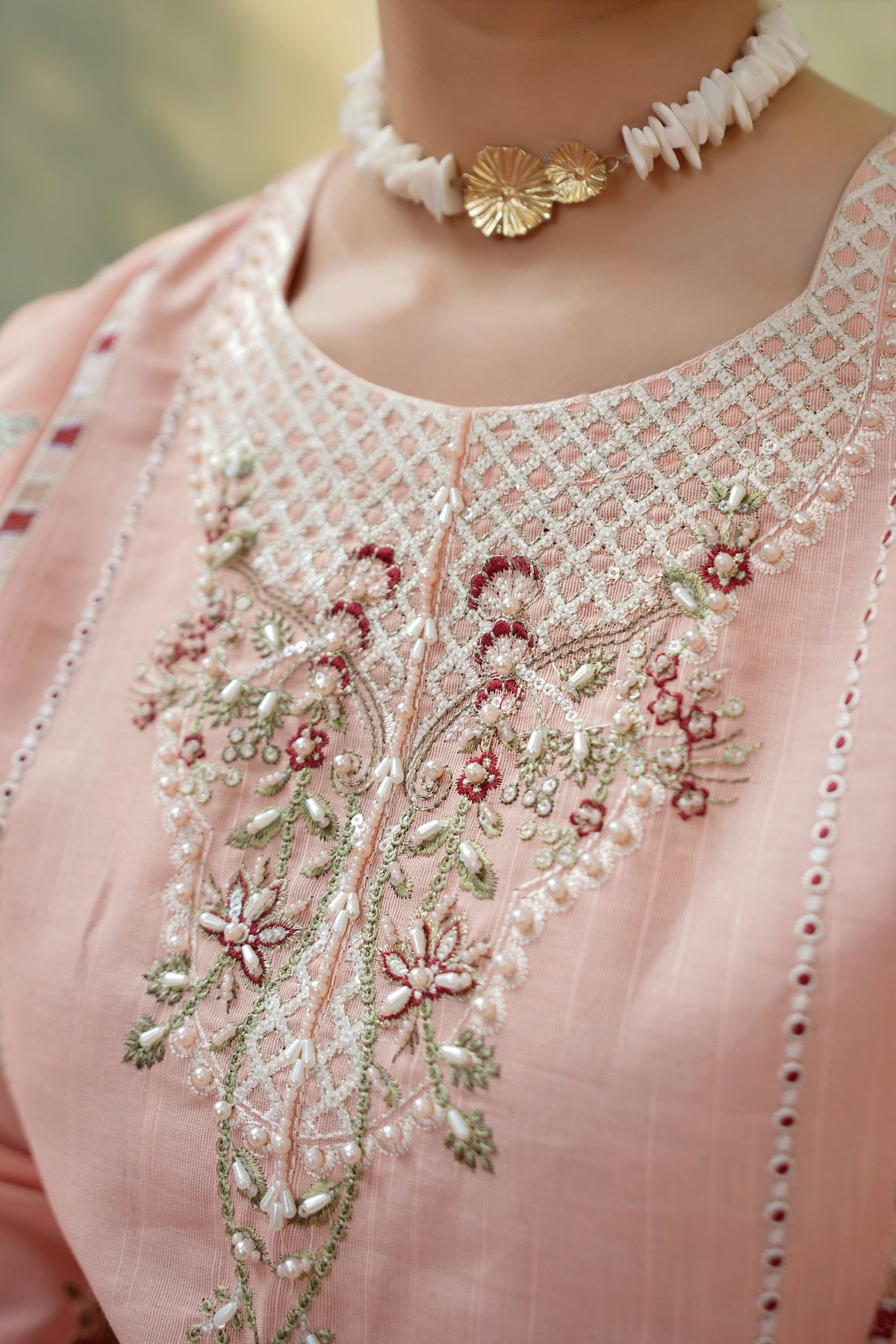 Rose Serenade 3 Piece Khaddar Suite