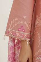 3 Piece Blushing Frost Embroidered Suit