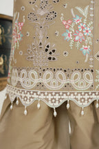 Frost Olive Embroidered 3 Piece Suite