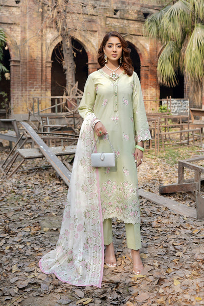 Embroidered Cotton Lawn Suite-3 Piece