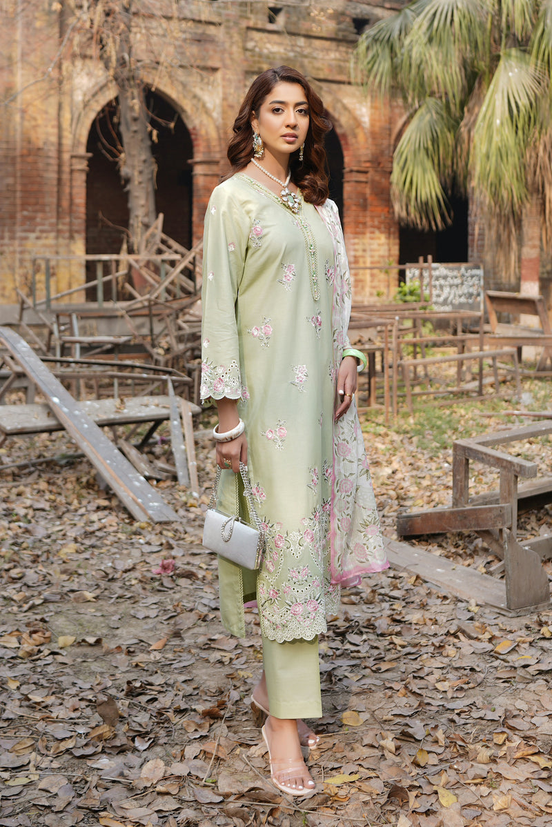 Embroidered Cotton Lawn Suite-3 Piece