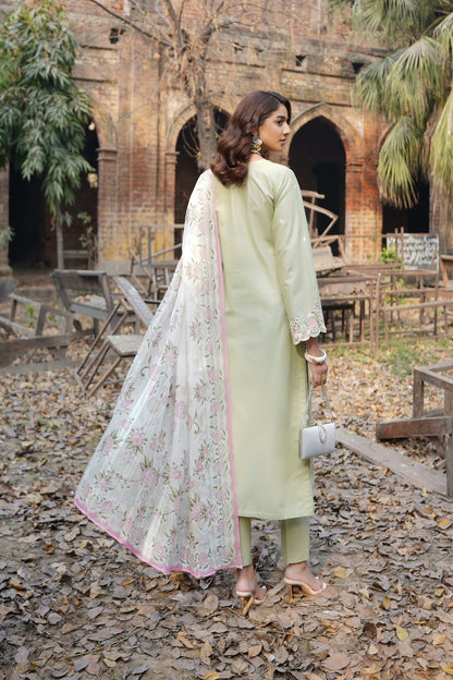 Embroidered Cotton Lawn Suite-3 Piece