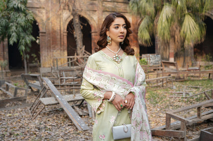 Embroidered Cotton Lawn Suite-3 Piece