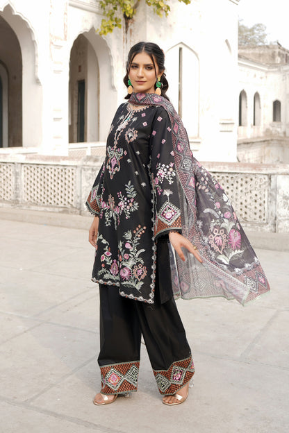 Embroidered Cotton Lawn Suite-3 Piece