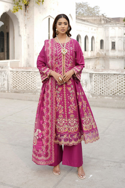 Embroidered Cotton Lawn Suite-3 Piece