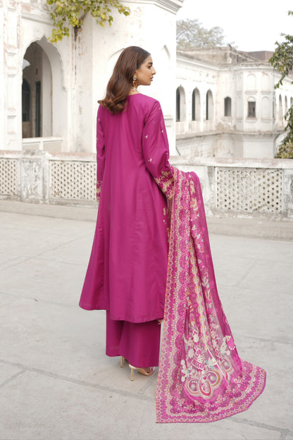Embroidered Cotton Lawn Suite-3 Piece