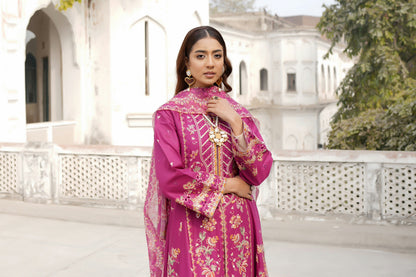 Embroidered Cotton Lawn Suite-3 Piece